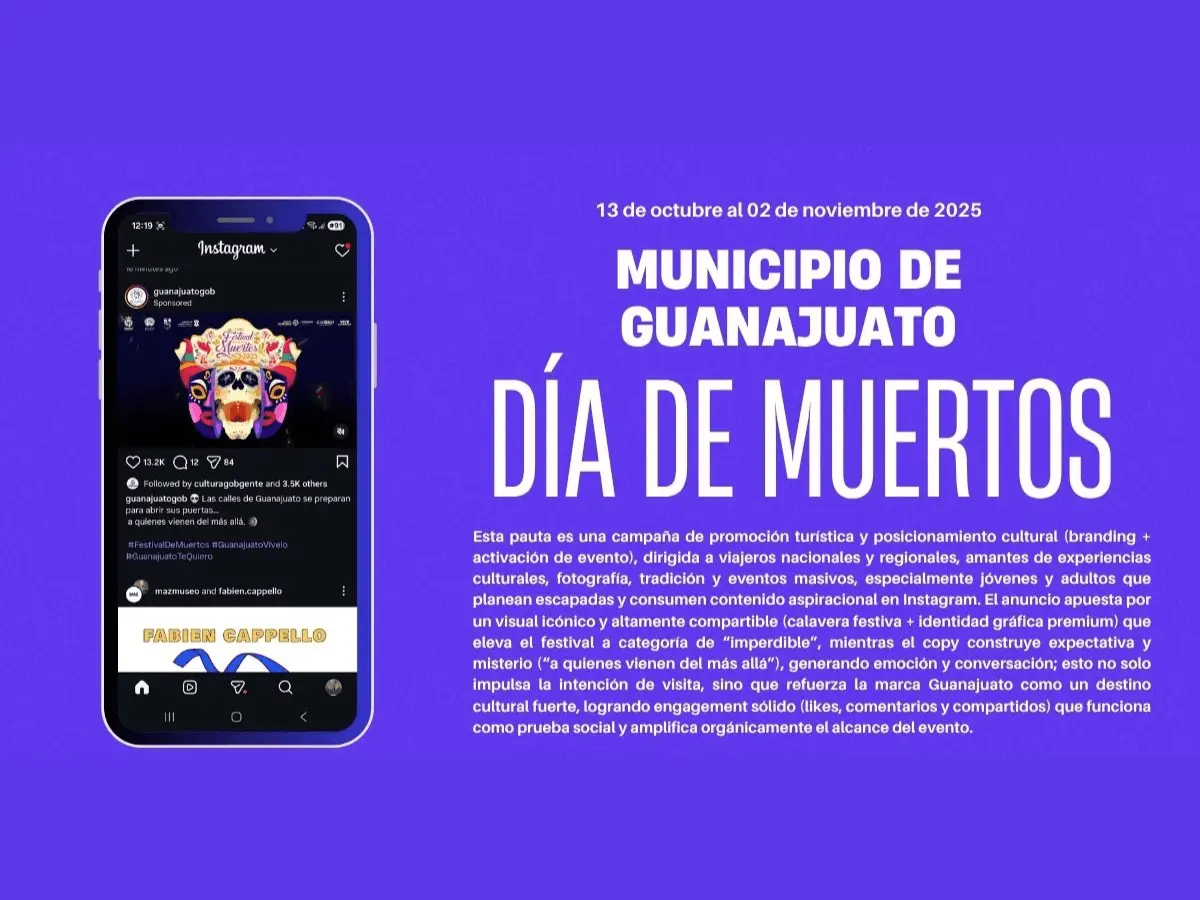 Caso de éxito Municipio de Guanajuato — Festival Día de Muertos