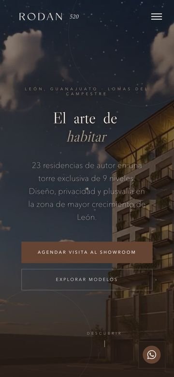 Sitio rodan520.com.mx en celular